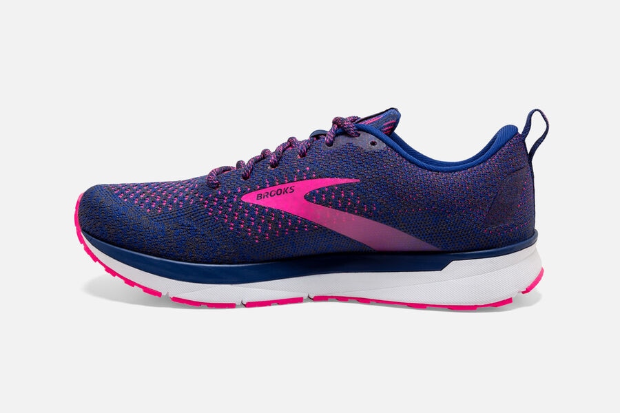 Brooks Revel 4 Road Loopschoenen Dames - Blauw/Roze - 138620AUS